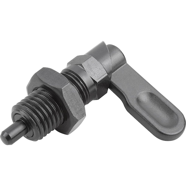 Cam-Action Indexing Plung W. Stop, Left, D=8, M20X1, 5, Form:B, Steel
